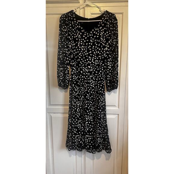 Talbots Dresses & Skirts - Talbots Size 16 Dress Belted Black Long Sleeve Office Church Party Stretch